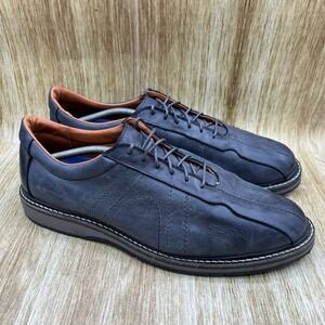 Allen Edmonds Voyager Men's 13 D Gray Leather Bicycle Toe Casual Oxford 9384